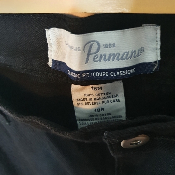 Penmans Classic Fit Black Jeans Size 18 - Picture 6 of 7
